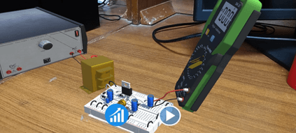 QR code anchoring on a table